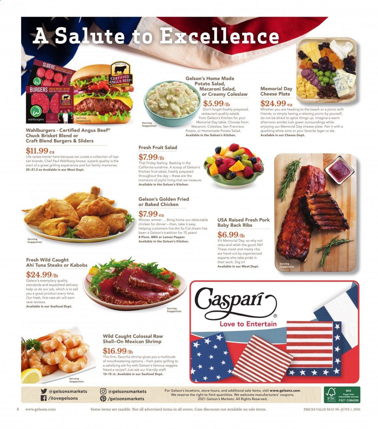 Gelson's (CA) Weekly Ad Flyer May 26 to June 1