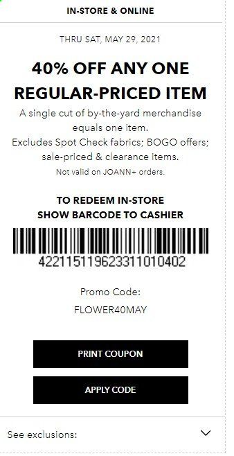 JOANN Weekly Ad Flyer May 27 to May 29