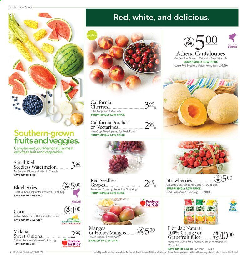 Publix (AL, FL, GA, NC, SC, TN) Weekly Ad Flyer May 27 to June 2