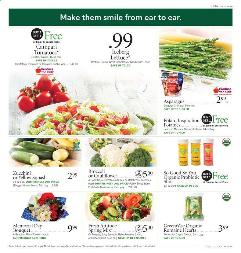 Publix (AL, FL, GA, NC, SC, TN) Weekly Ad Flyer May 27 to June 2