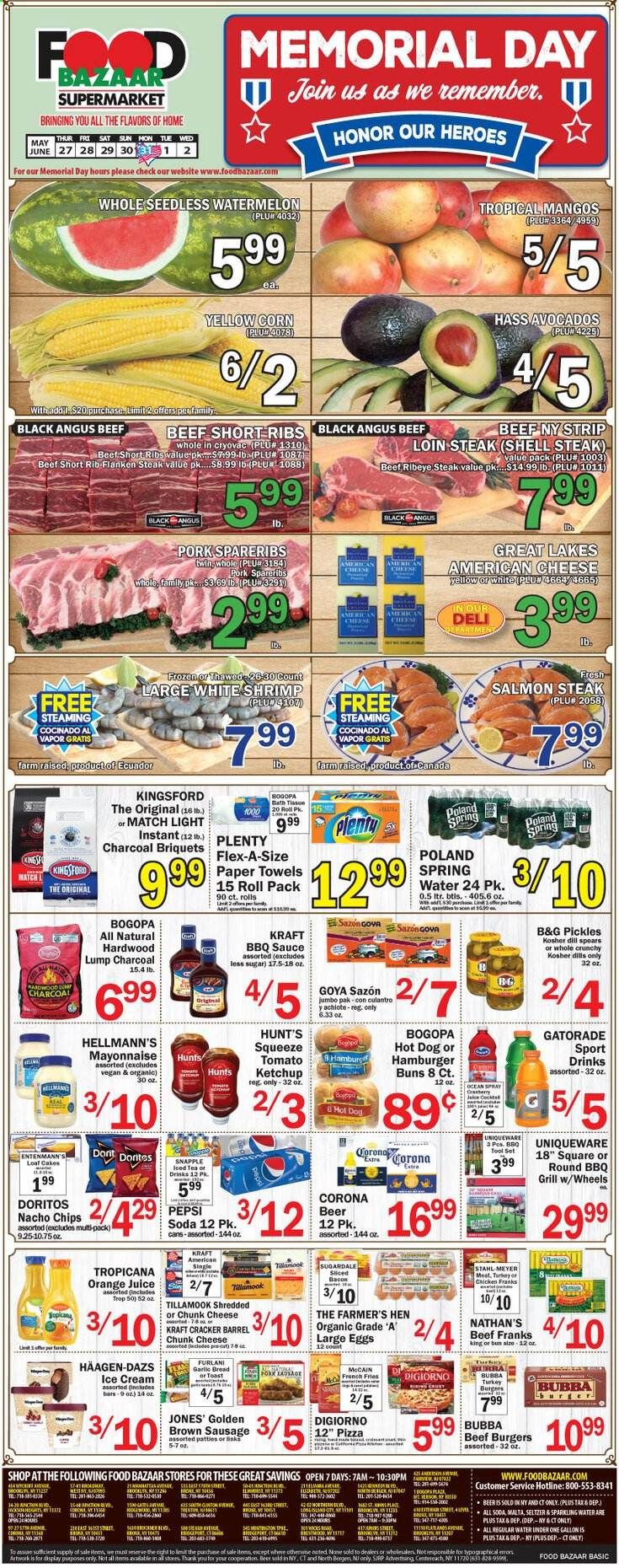 Food Bazaar (CT, NJ, NY) Weekly Ad Flyer May 27 to June 2