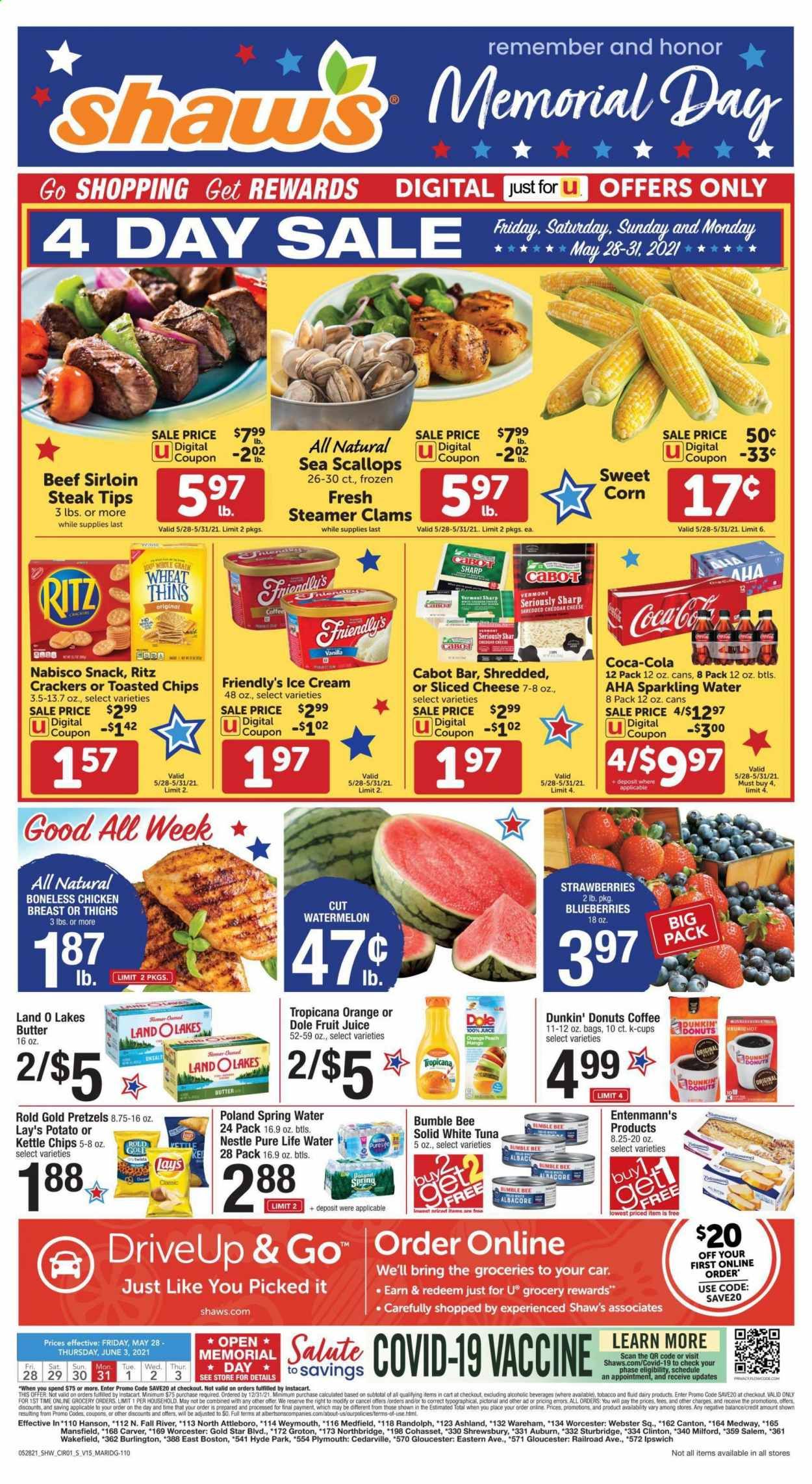 Shaw’s (MA, ME, NH, RI, VT) Weekly Ad Flyer May 28 to June 3