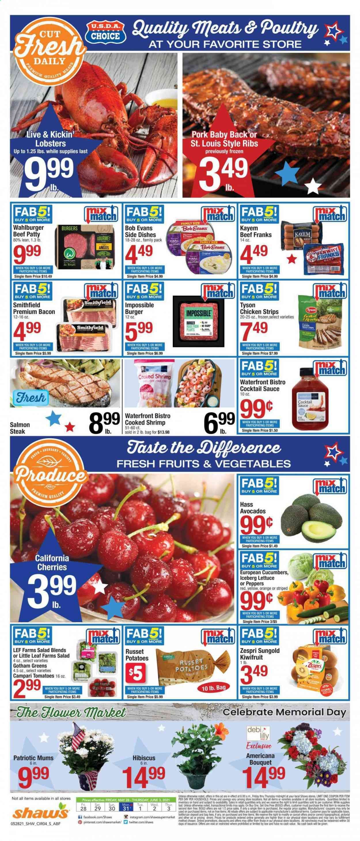 Shaw’s (MA, ME, NH, RI, VT) Weekly Ad Flyer May 28 to June 3