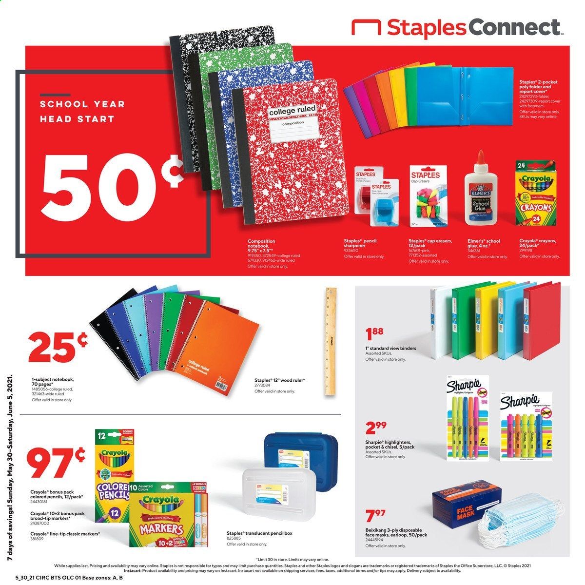 Staples Weekly Ad Flyer May 30 to June 5