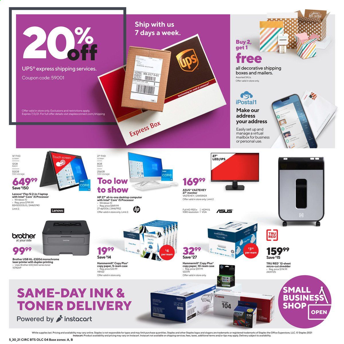 Staples Weekly Ad Flyer May 30 to June 5