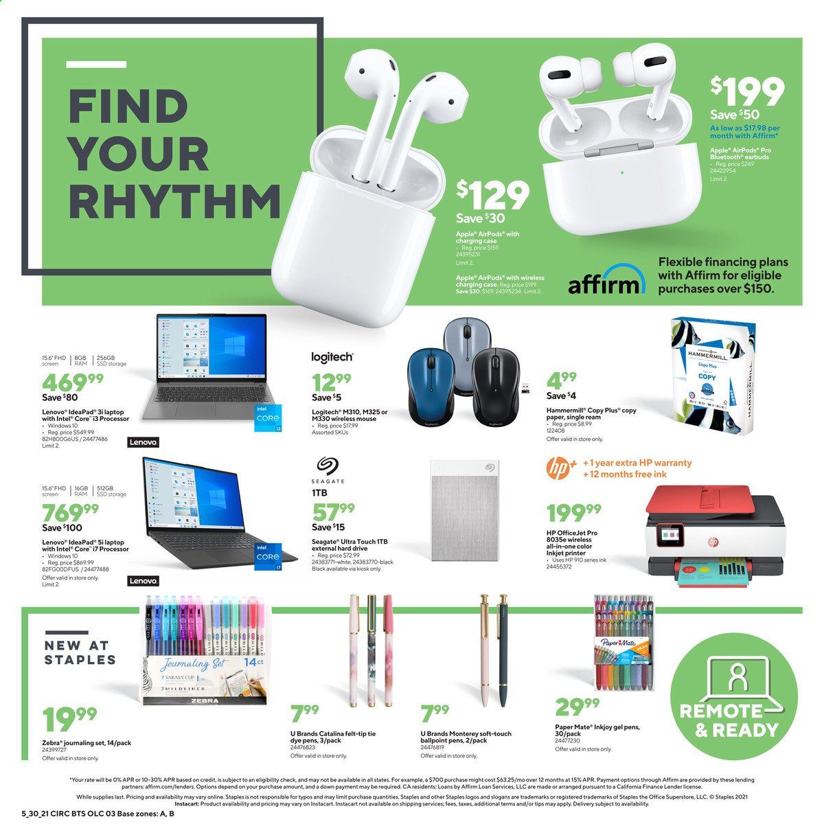 Staples Weekly Ad Flyer May 30 to June 5