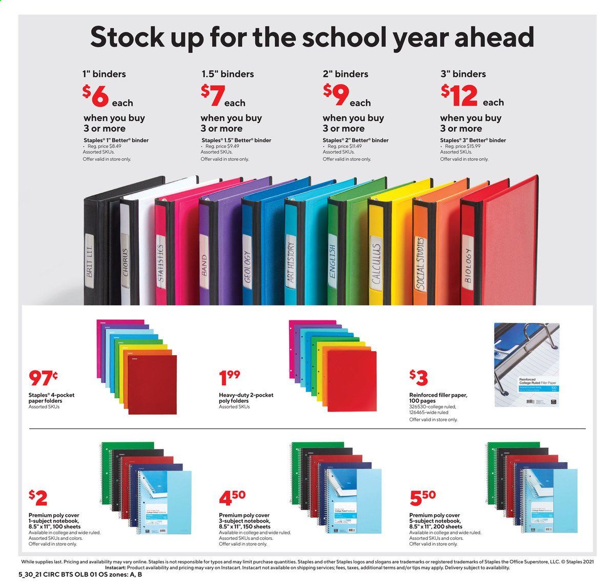 Staples Weekly Ad Flyer May 30 to June 5