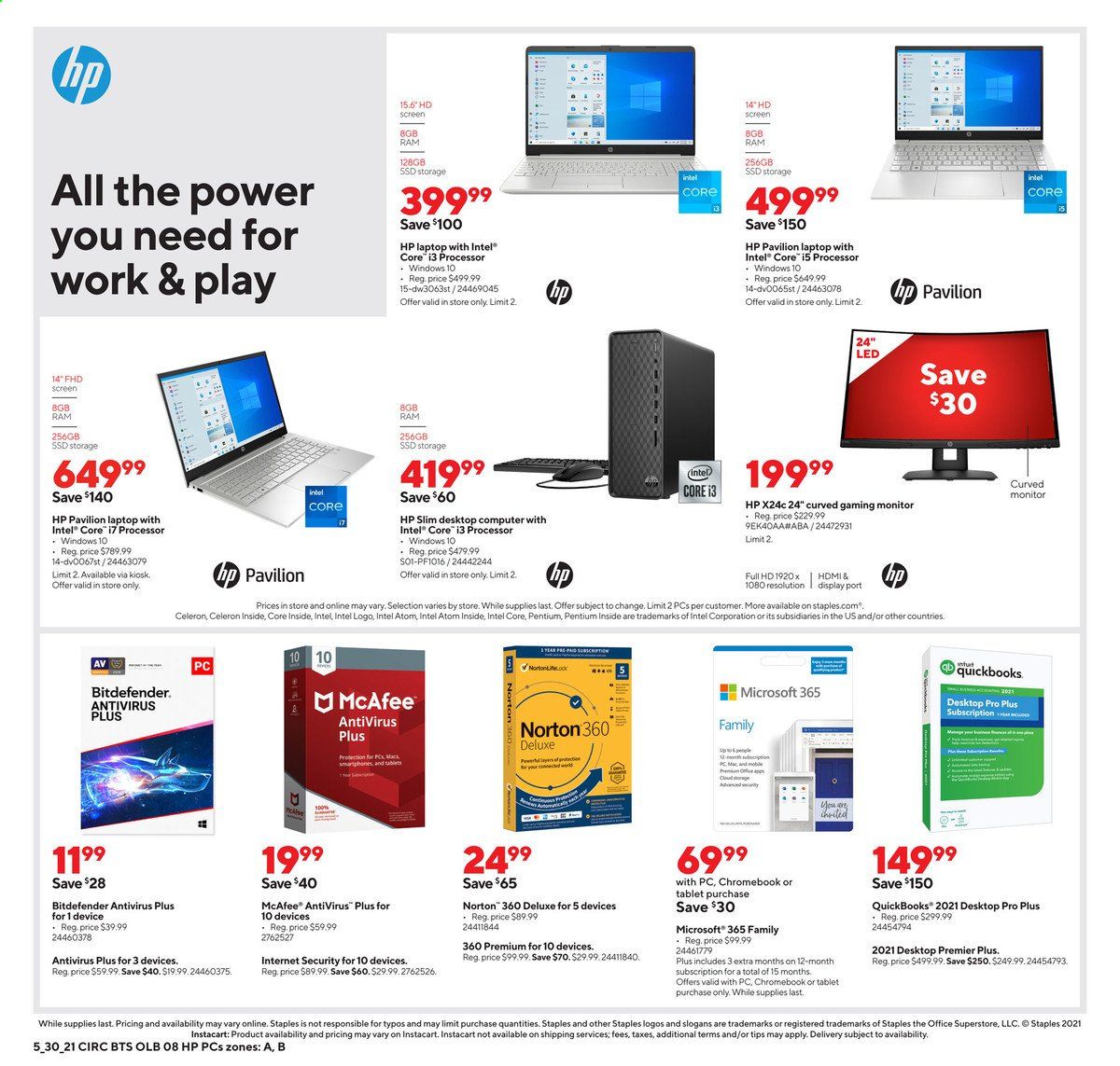 Staples Weekly Ad Flyer May 30 to June 5