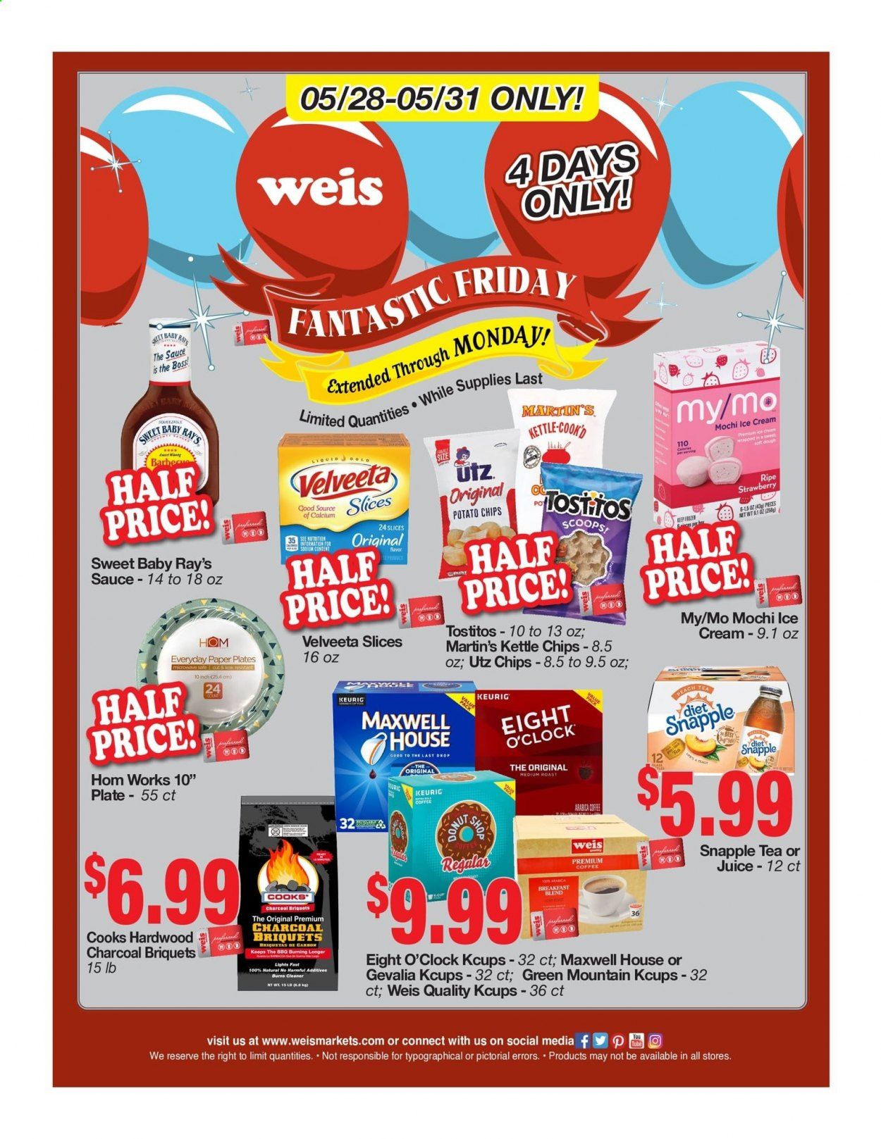 Weis (MD, NY, PA) Weekly Ad Flyer May 28 to May 31