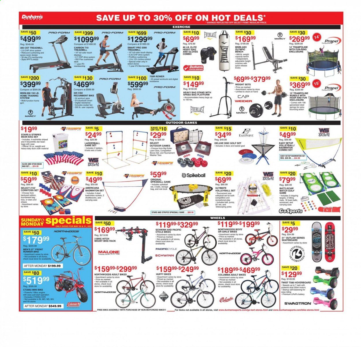 Dunham's Sports (MI, PA, WI) Weekly Ad Flyer May 29 to June 3