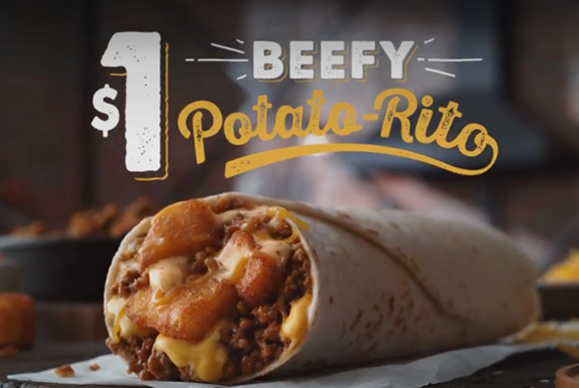 Taco Bell’s The Beefy Potato-Rito For $1 Deal Taco Bell’s The Beefy Potato-Rito For $1 Deal