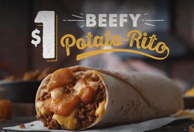 Taco Bell’s The Beefy Potato-Rito For $1 Deal