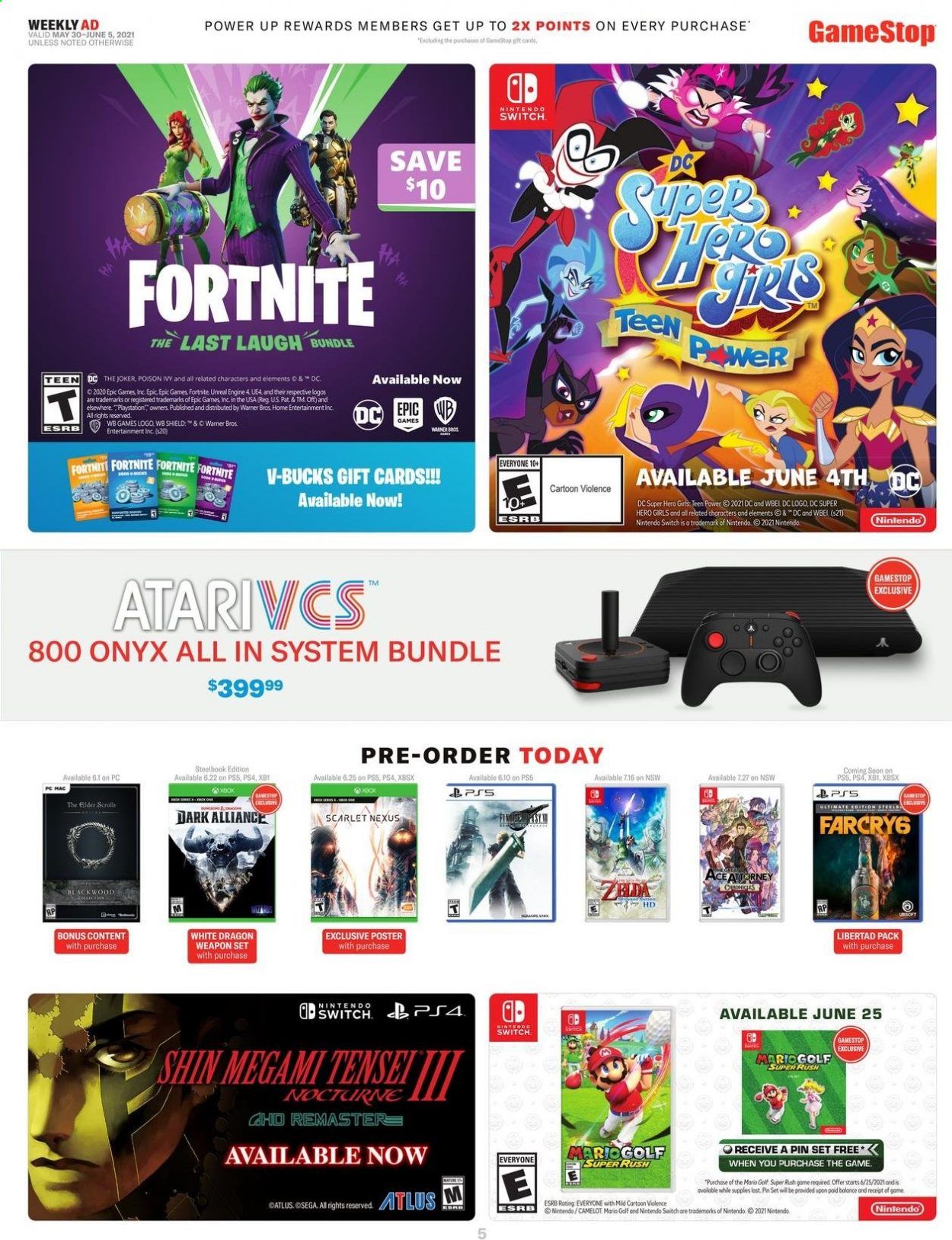 GameStop Weekly Ad Flyer May 30 to June 5