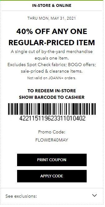 JOANN Weekly Ad Flyer May 30 to May 31
