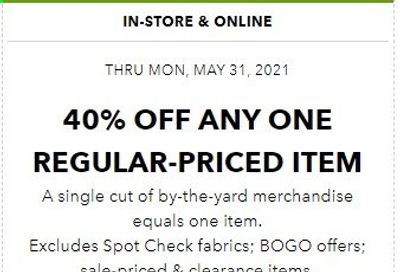 JOANN Weekly Ad Flyer May 30 to May 31