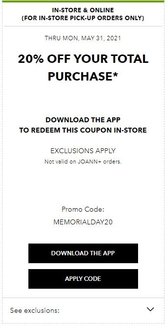 JOANN Weekly Ad Flyer May 30 to May 31