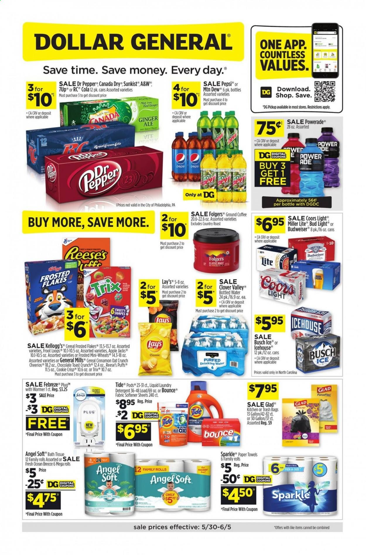 Dollar General (NC) Weekly Ad Flyer May 30 to June 5