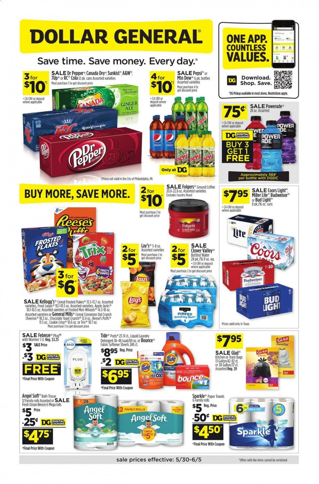 Dollar General (TX) Weekly Ad Flyer May 30 to June 5