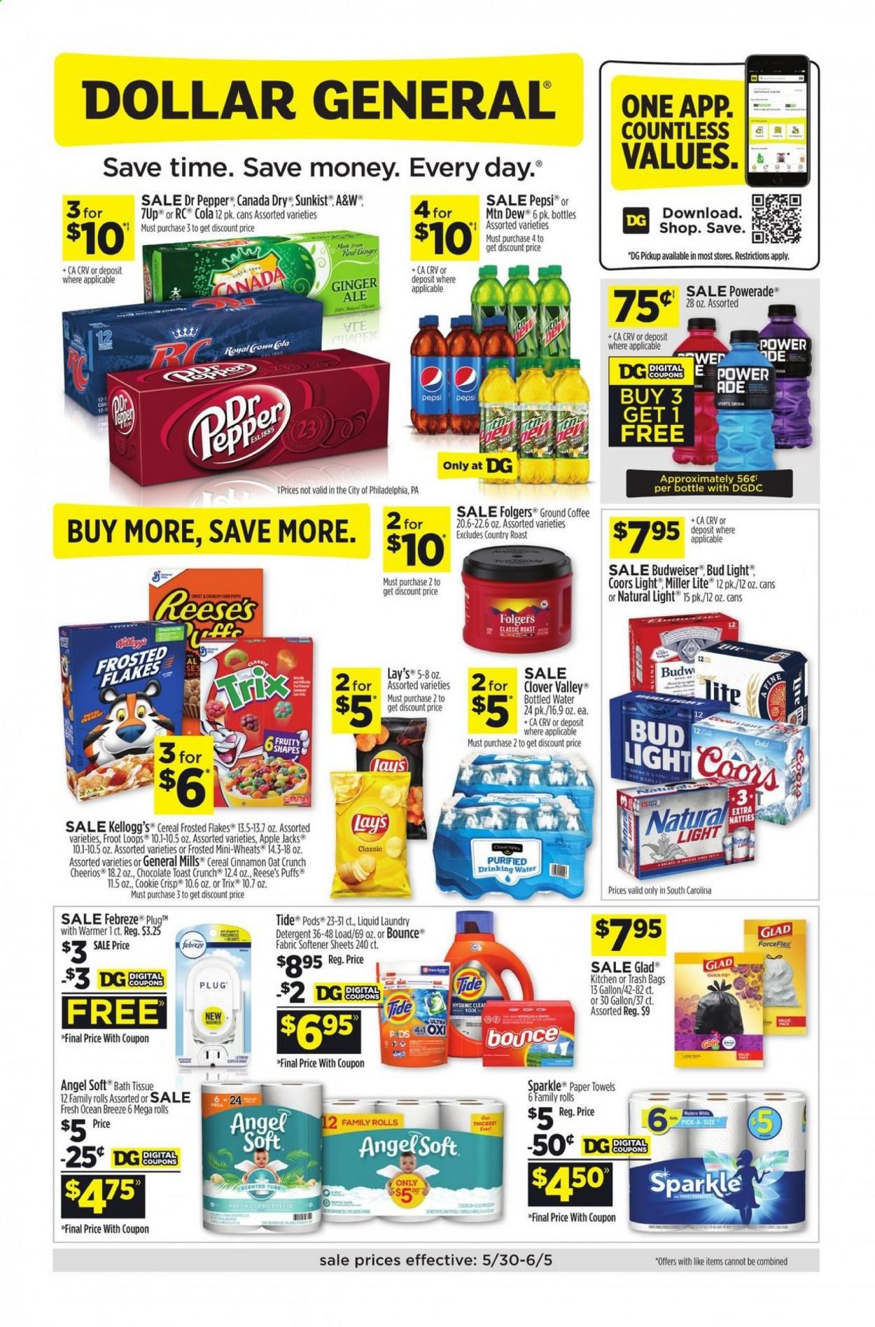 Dollar General (SC) Weekly Ad Flyer May 30 to June 5