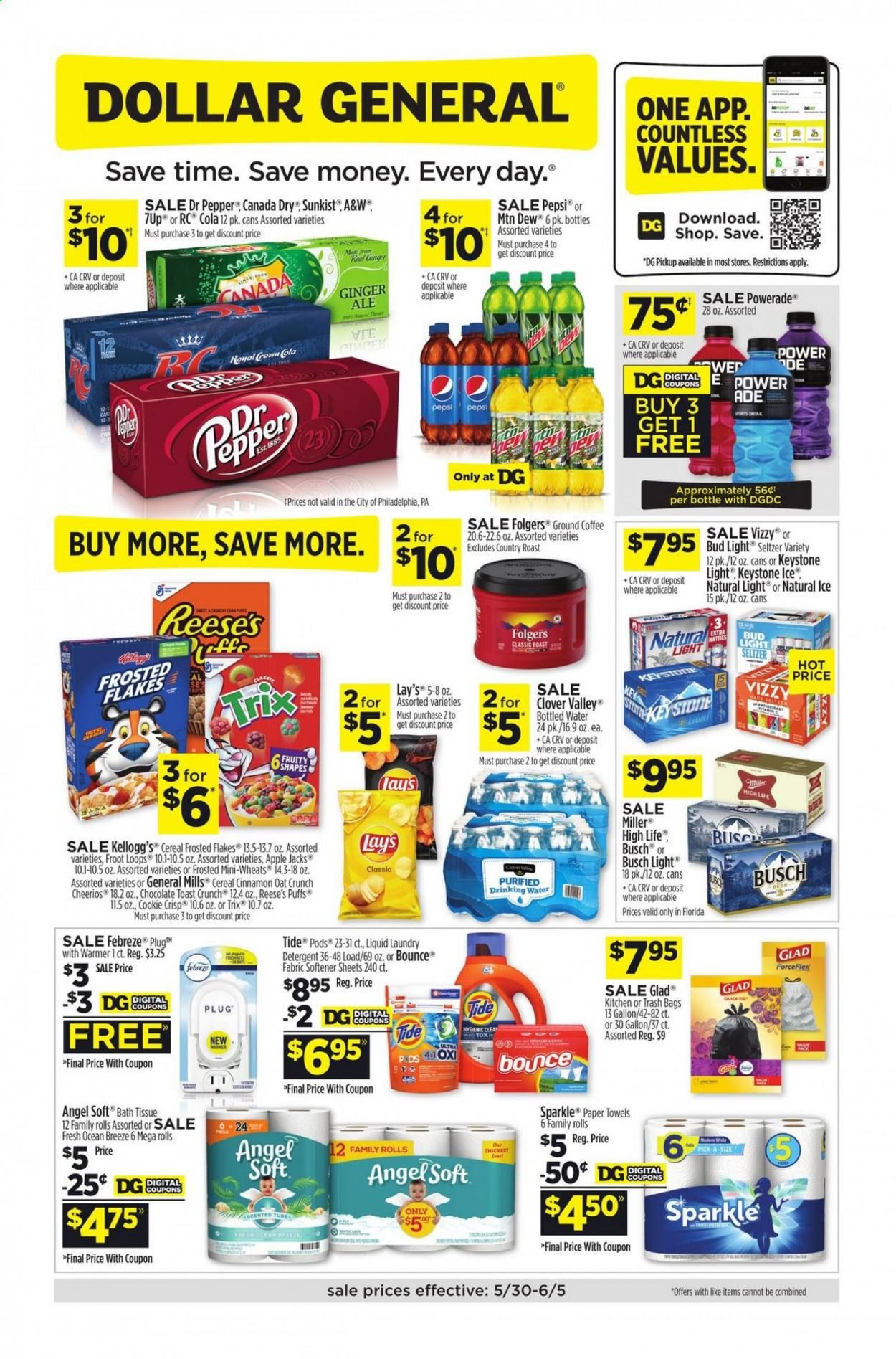 Dollar General (FL) Weekly Ad Flyer May 30 to June 5