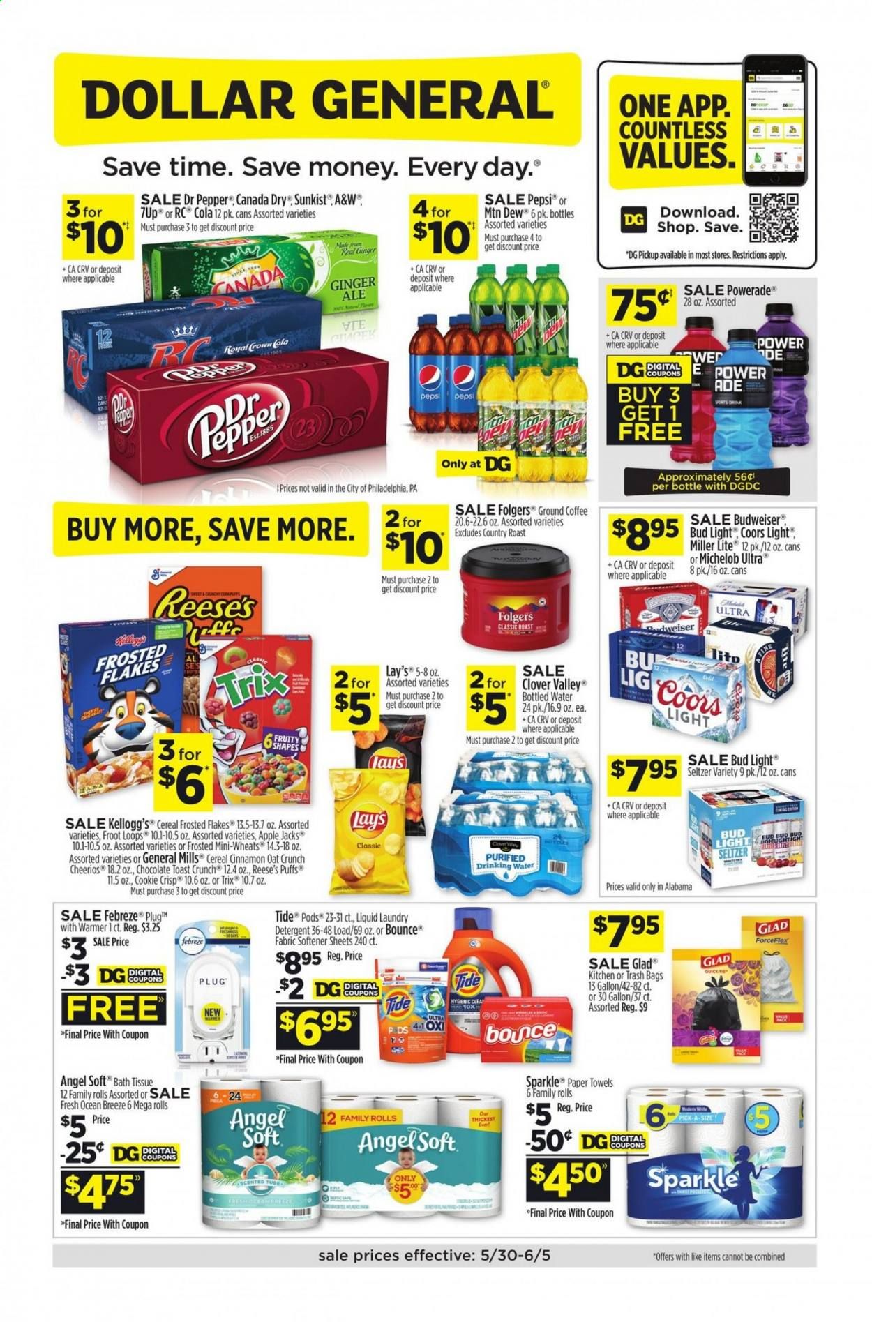 Dollar General (AL) Weekly Ad Flyer May 30 to June 5