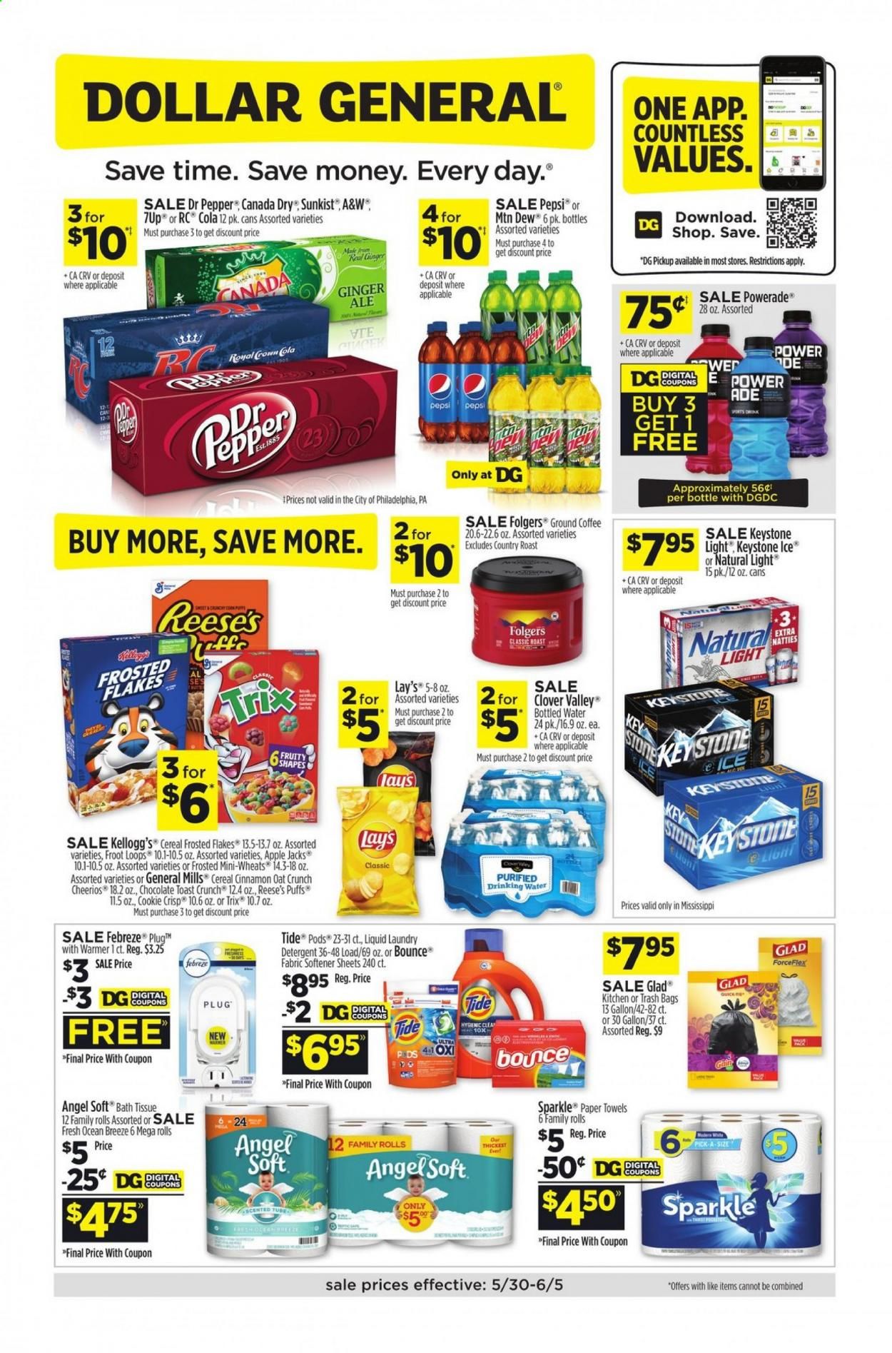 Dollar General (MS) Weekly Ad Flyer May 30 to June 5