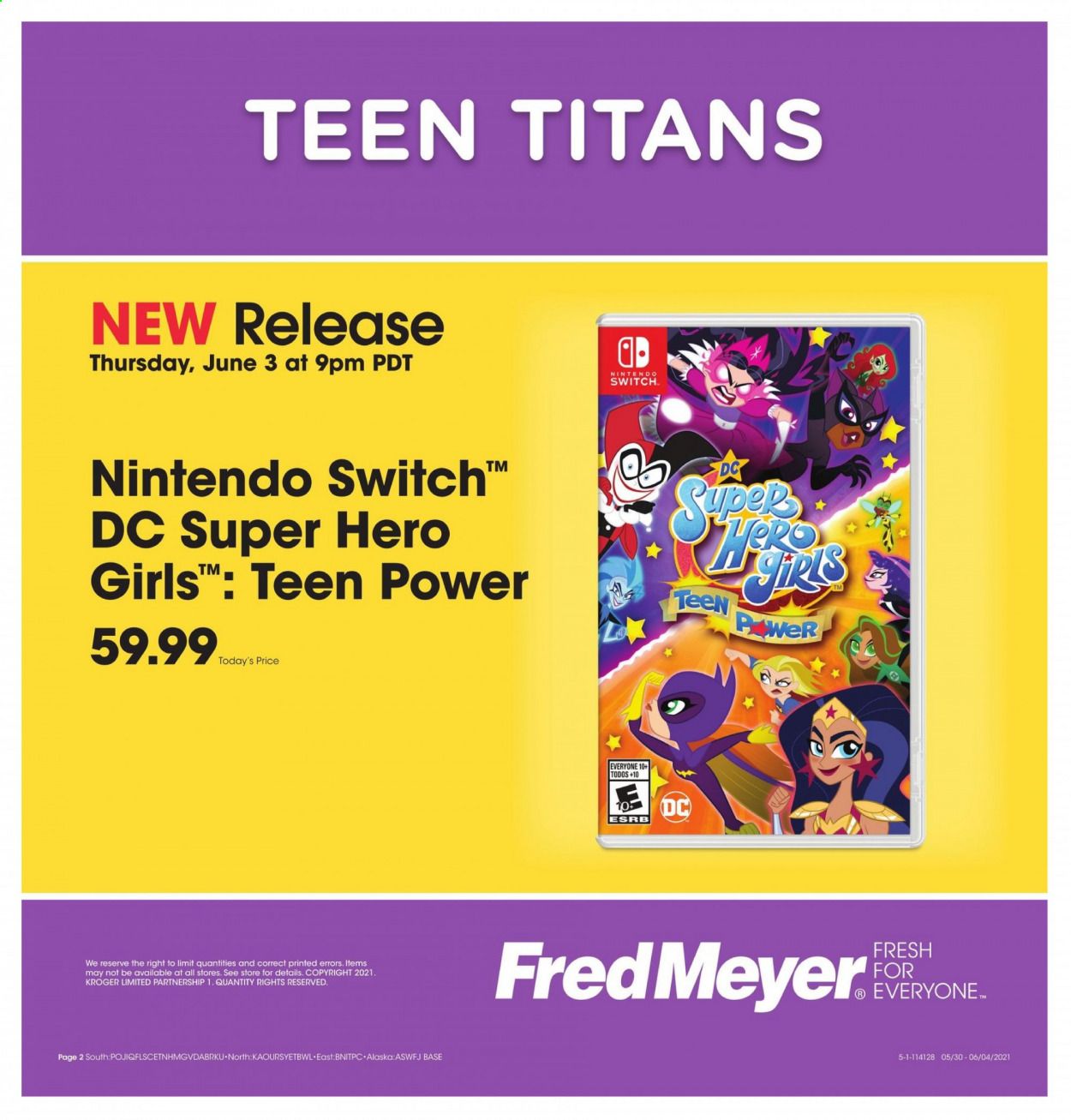 Fred Meyer (DC, DE, NJ, NY, PA, VA) Weekly Ad Flyer June 1 to June 4