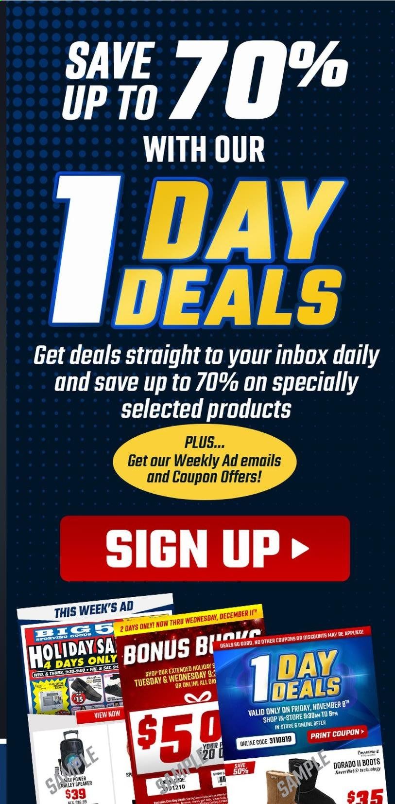 Big 5 (AZ, CA, CO, ID, NM, OR, UT, WA) Weekly Ad Flyer June 1 to June 5