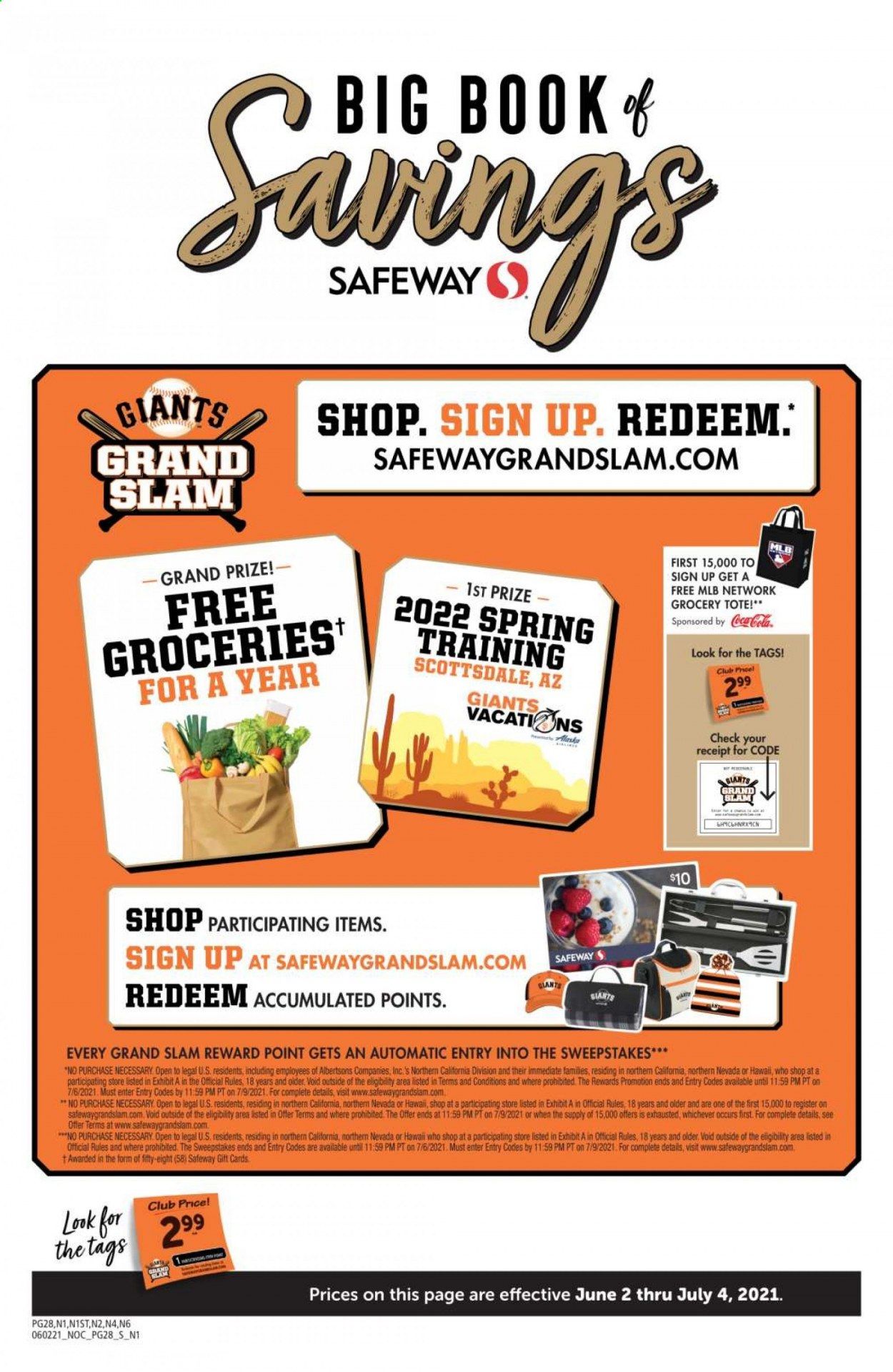 Safeway (AZ, CA, CO, HI, MD, NE, OR, VA, WA) Weekly Ad Flyer June 2 to July 4