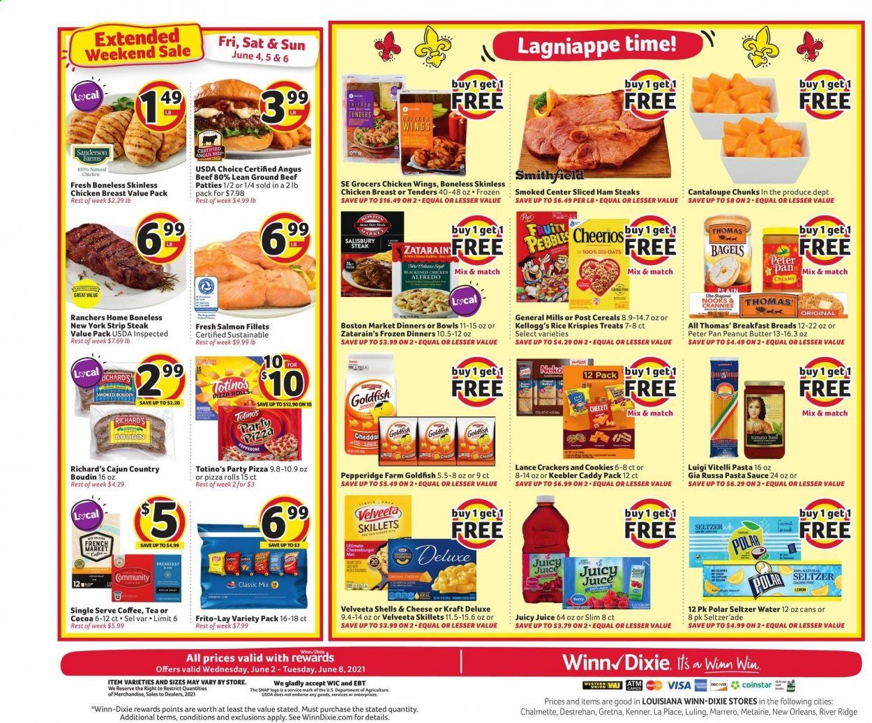 Winn Dixie (AL, FL, GA, LA) Weekly Ad Flyer June 2 to June 8