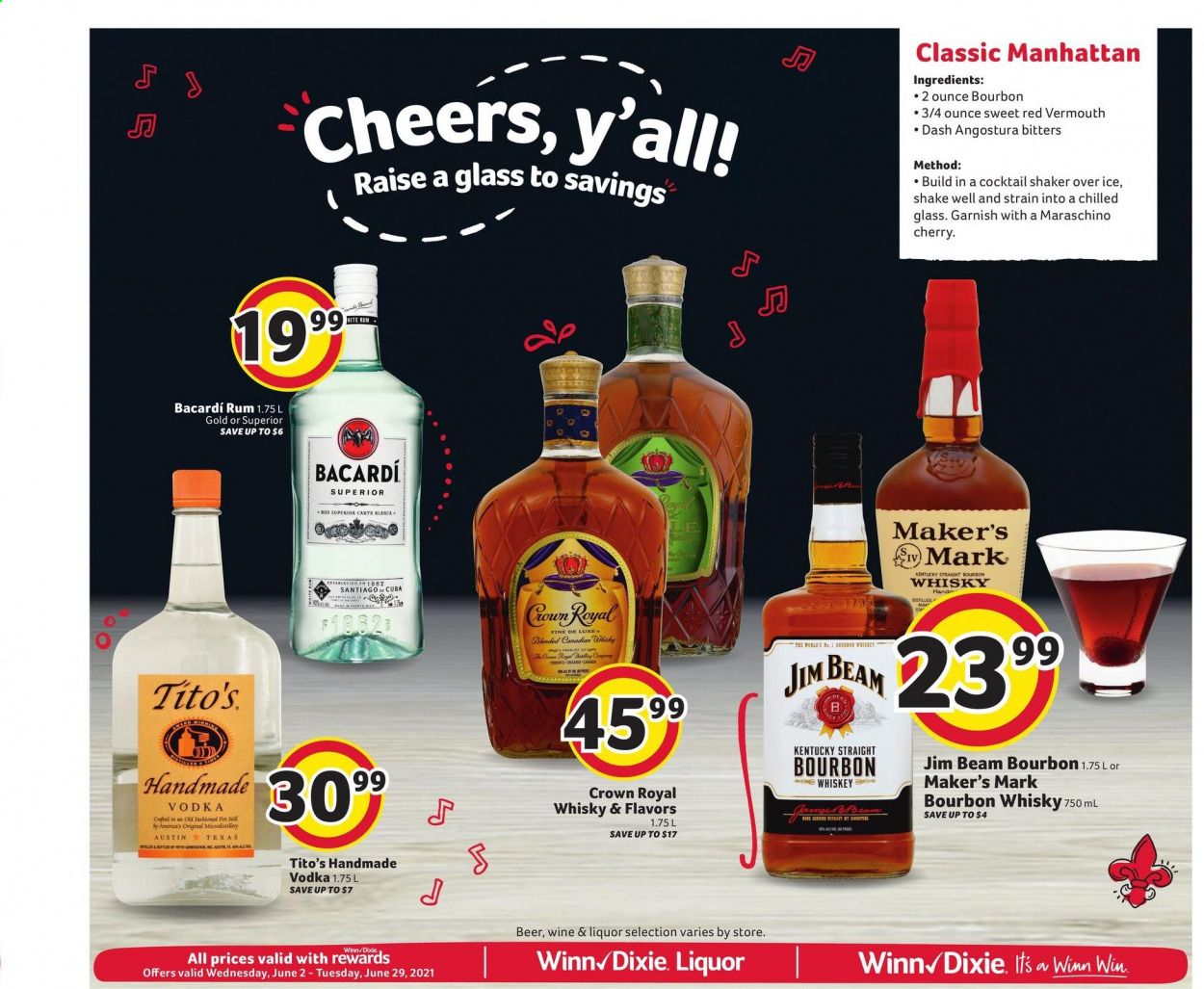 Winn Dixie (AL, FL, GA, LA) Weekly Ad Flyer June 2 to June 8