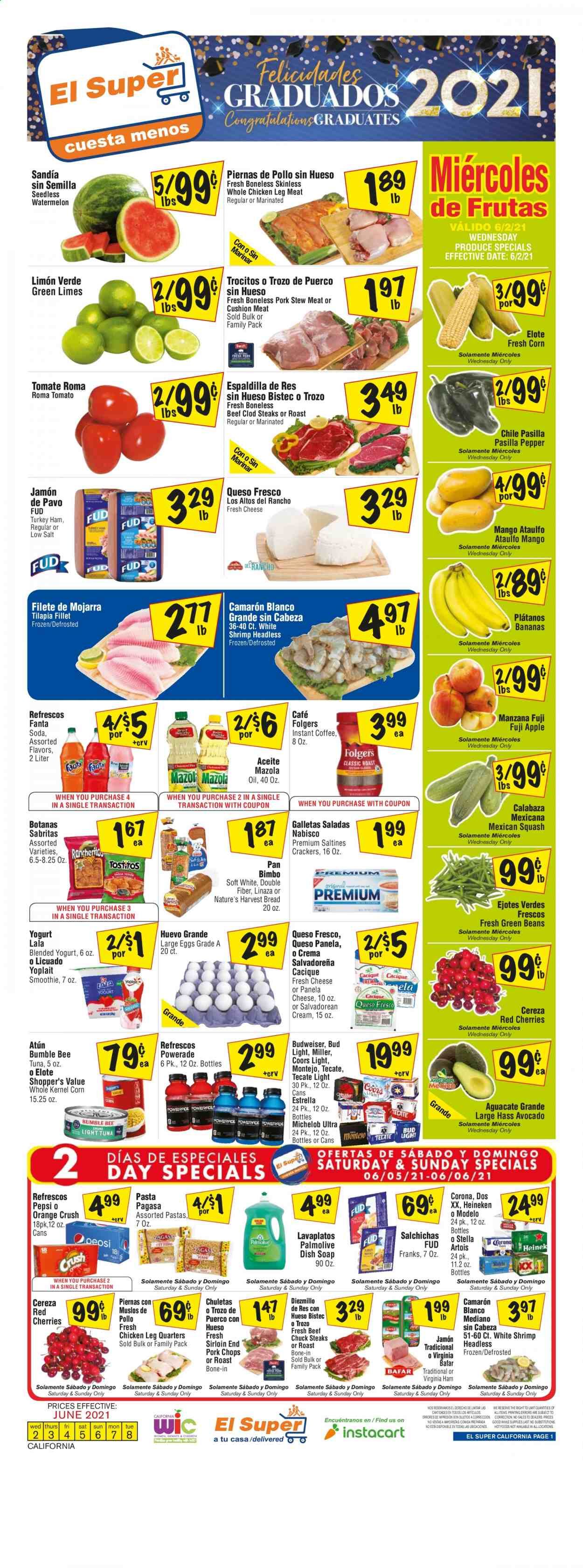 El Super (CA, NM, NV, TX) Weekly Ad Flyer June 2 to June 8