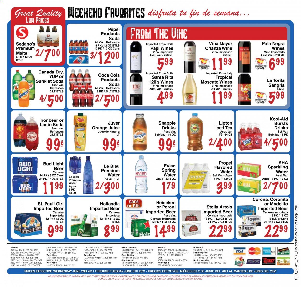 Sedano's (FL) Weekly Ad Flyer June 2 to June 8