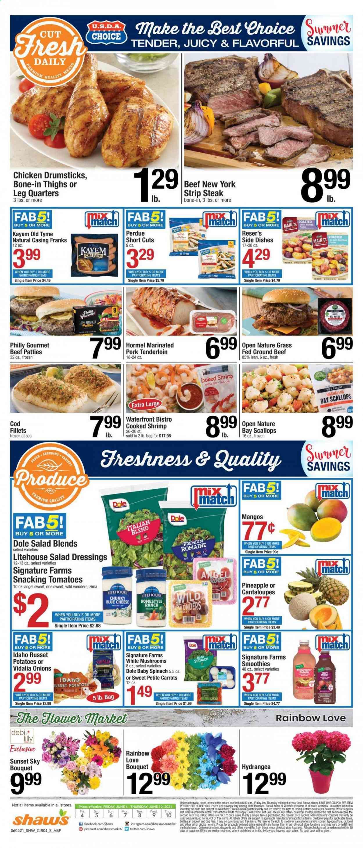 Shaw’s (MA, ME, NH, RI, VT) Weekly Ad Flyer June 4 to June 10