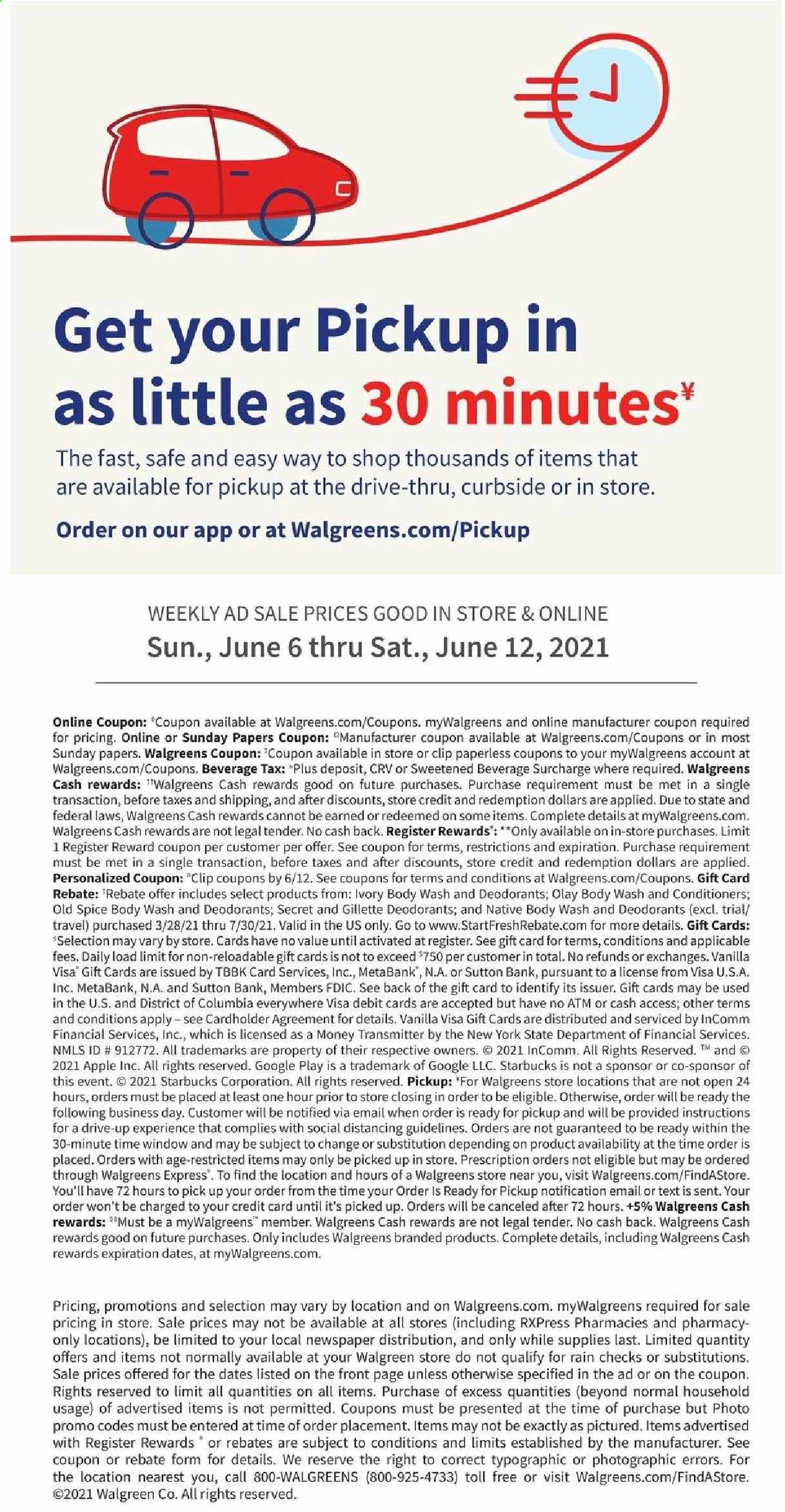 Walgreens Weekly Ad Flyer June 6 to June 12