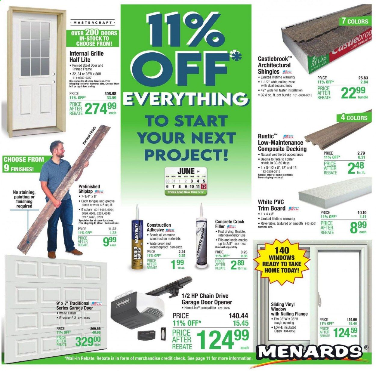 Menards Weekly Ad Flyer June 3 to June 12