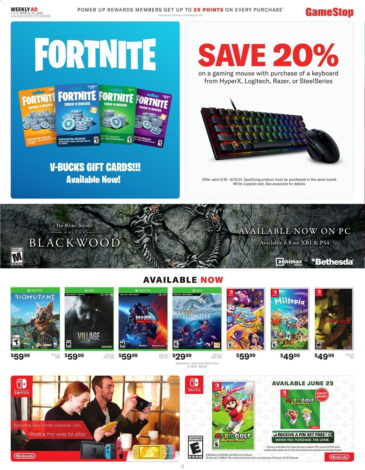 GameStop Weekly Ad Flyer June 6 to June 12