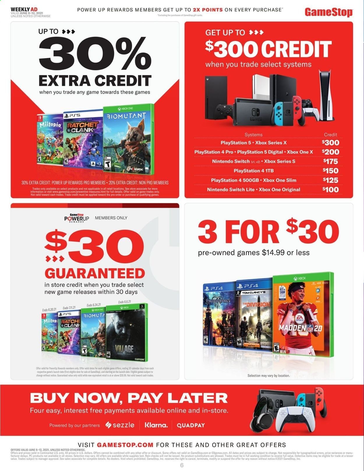 GameStop Weekly Ad Flyer June 6 to June 12