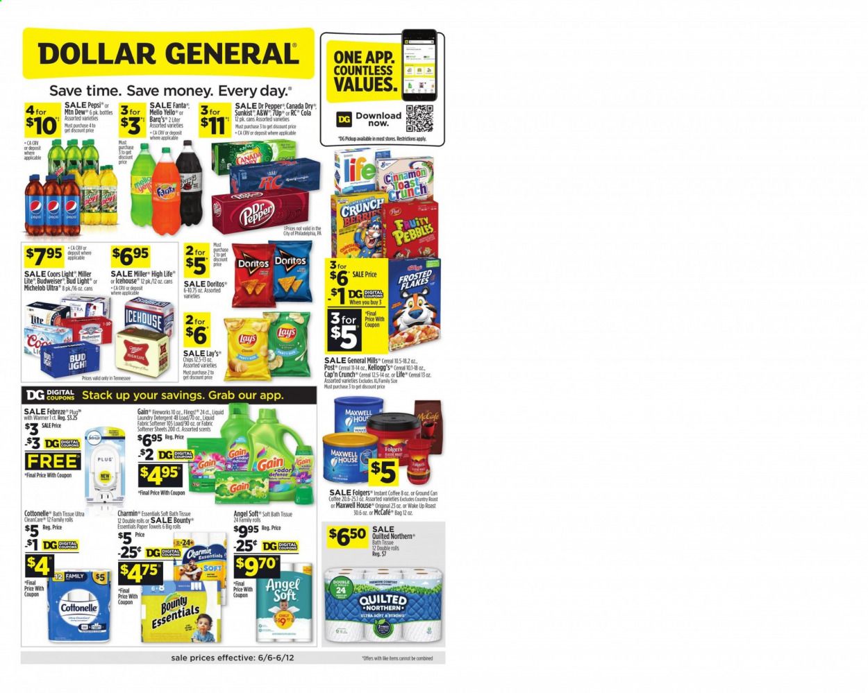 Dollar General (TN) Weekly Ad Flyer June 6 to June 12