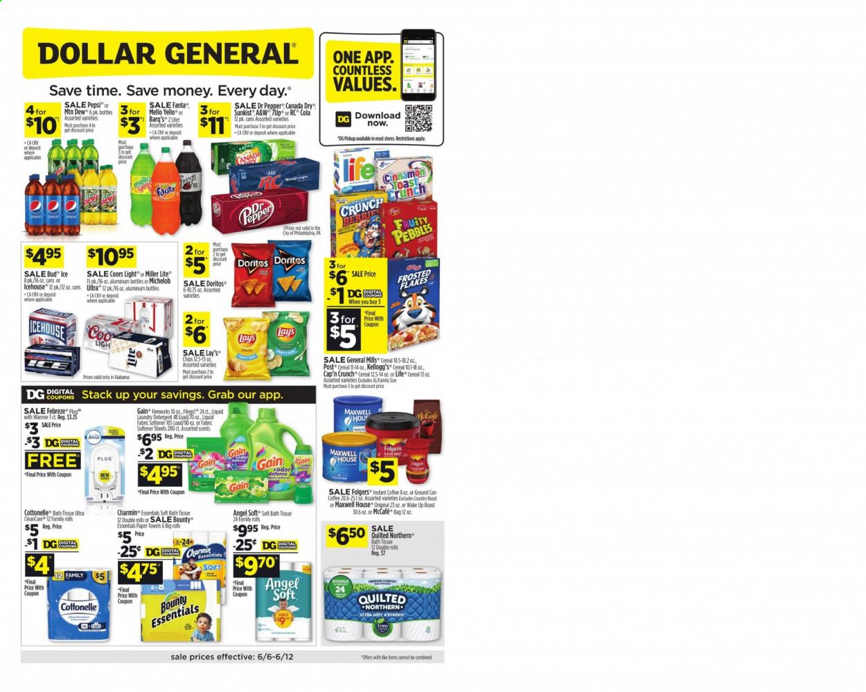 Dollar General (AL) Weekly Ad Flyer June 6 to June 12