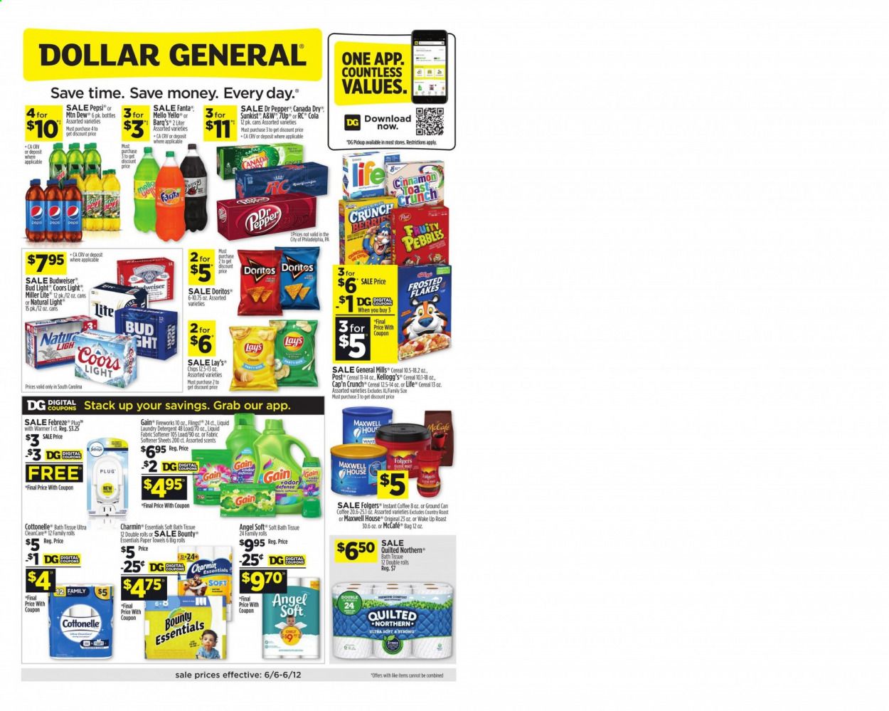 Dollar General (SC) Weekly Ad Flyer June 6 to June 12