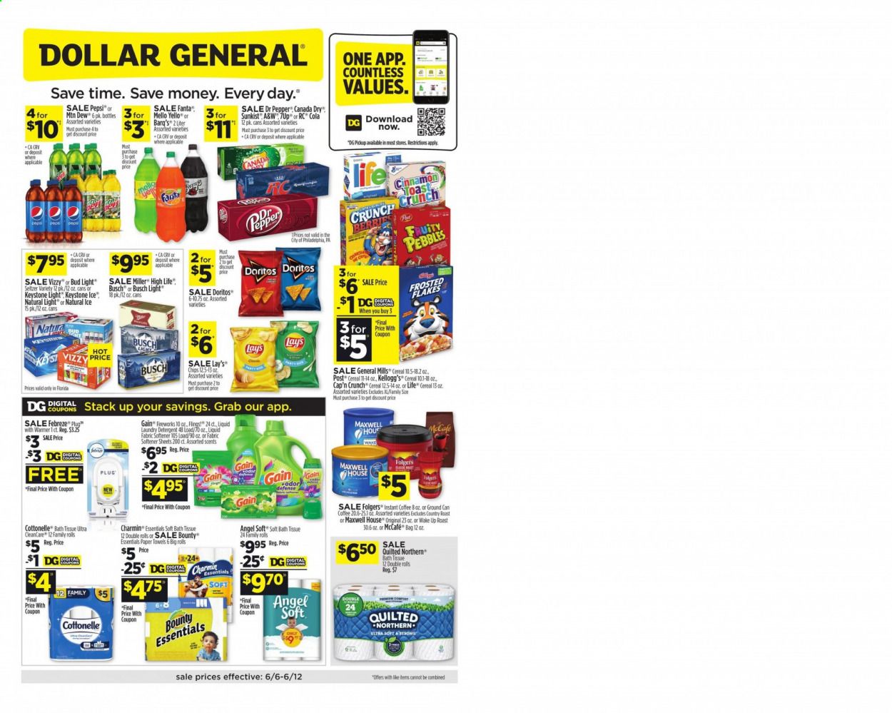 Dollar General (FL) Weekly Ad Flyer June 6 to June 12