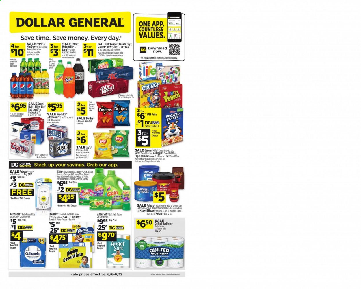 Dollar General (NC) Weekly Ad Flyer June 6 to June 12