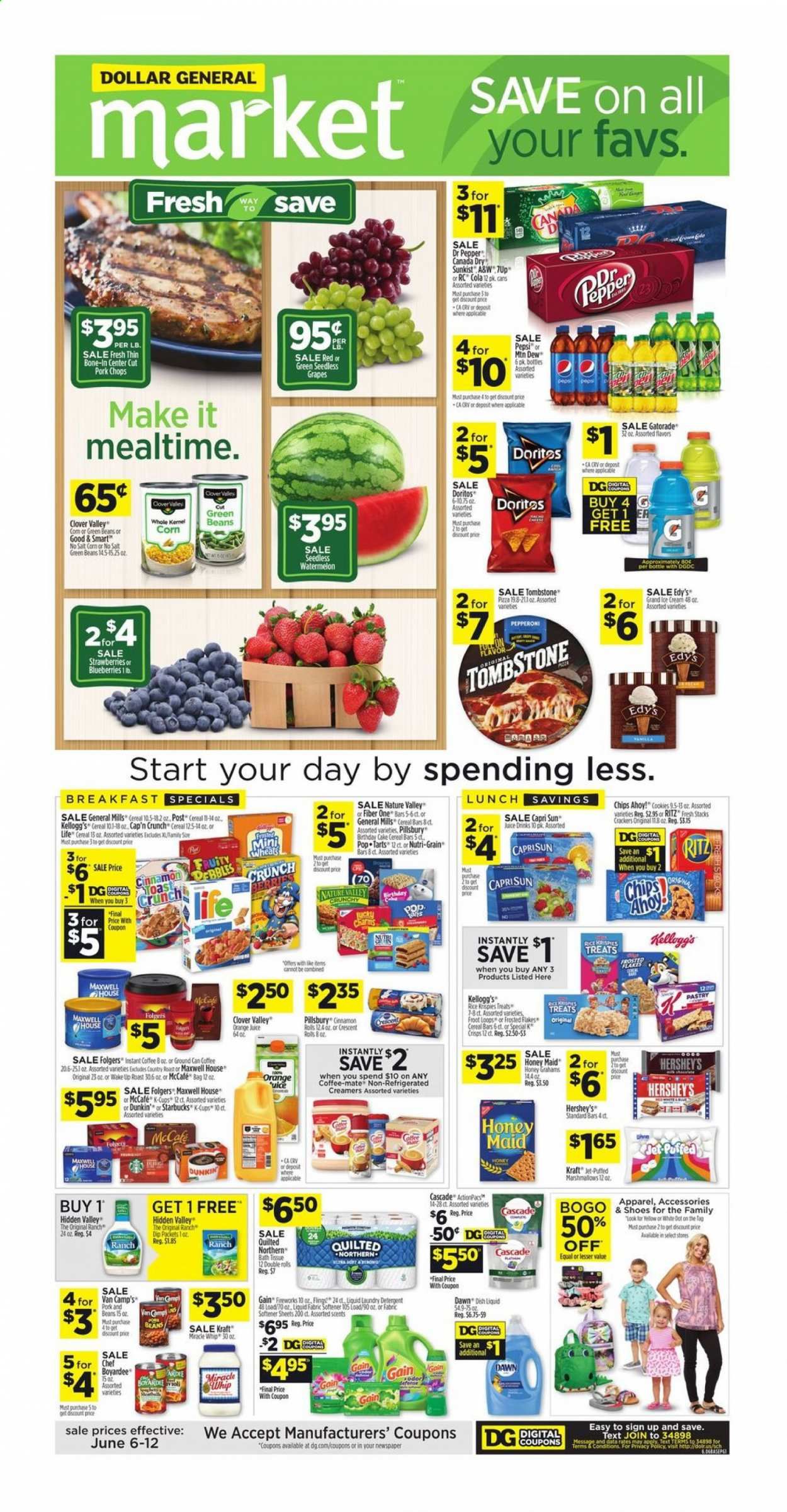 Dollar General (IN, OH) Weekly Ad Flyer June 6 to June 12