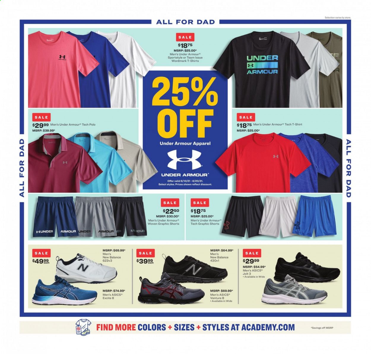 Academy Sports (AL, AR, GA, LA, MO, NC, SC, TN, TX) Weekly Ad Flyer June 7 to June 20