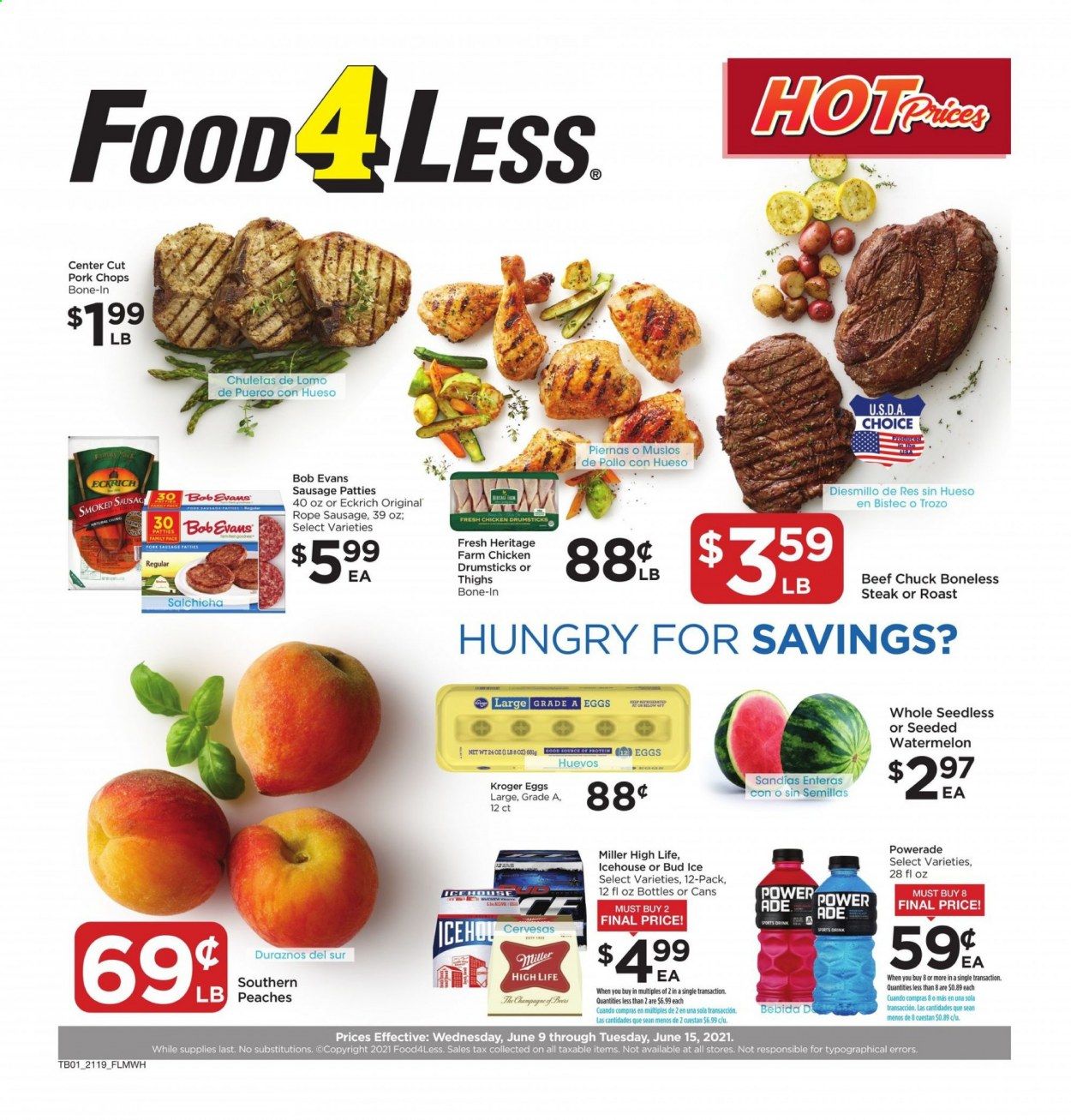 Food 4 Less (IL) Weekly Ad Flyer June 9 to June 15