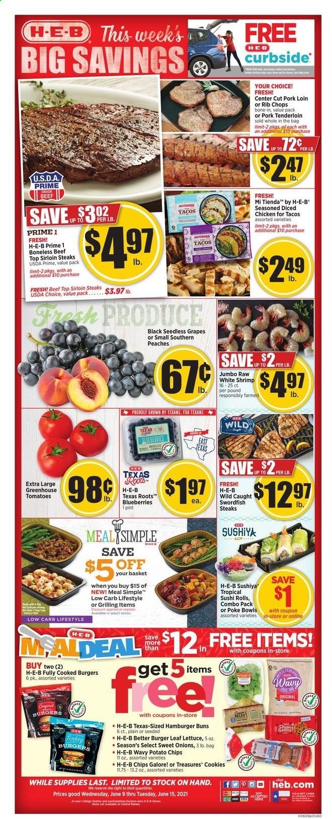 H-E-B Weekly Ad Flyer June 9 to June 15