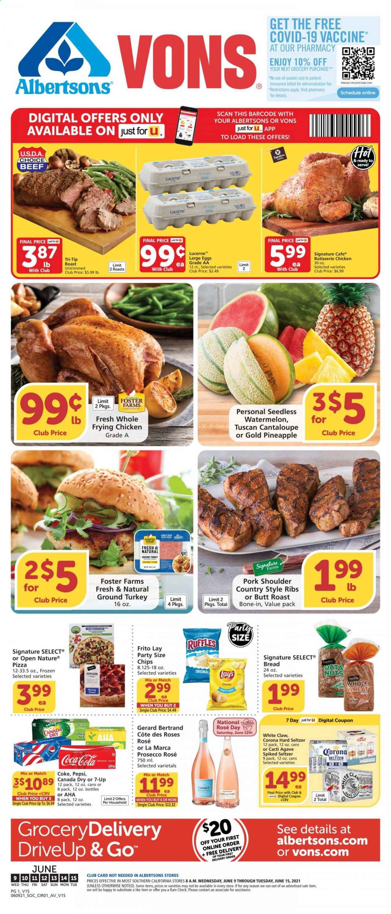 Albertsons (CA, ID, LA, MT, OR, TX, WA) Weekly Ad Flyer June 9 to June 15
