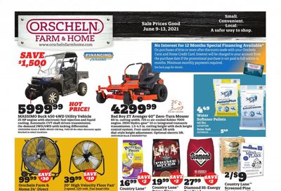 Orscheln Farm and Home (IA, IN, KS, MO, NE, OK) Weekly Ad Flyer June 9 to June 13