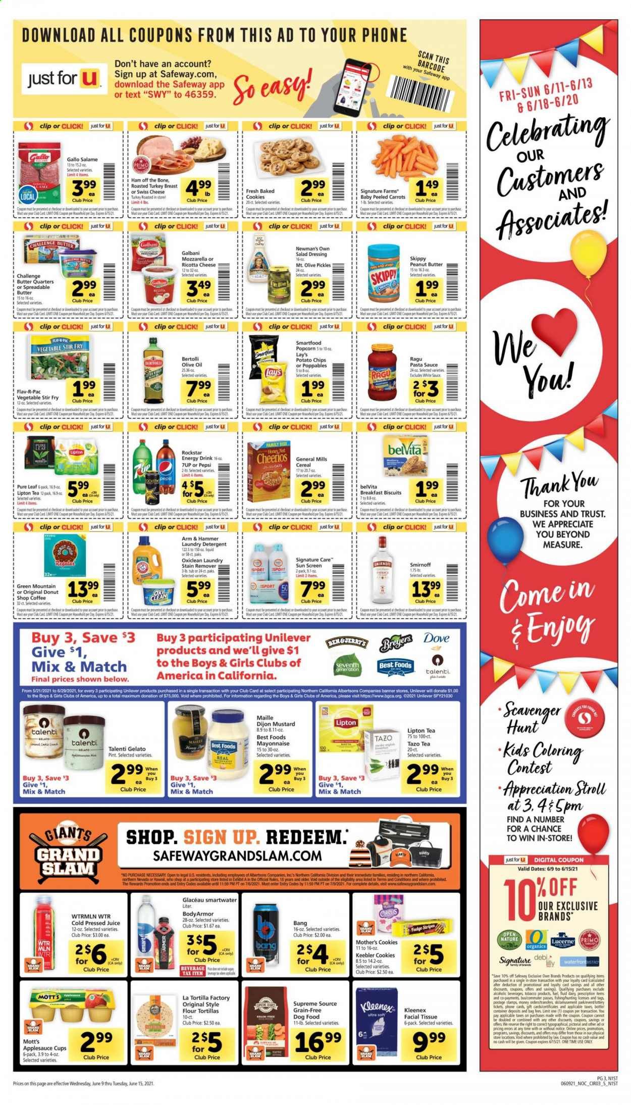 Safeway (AZ, CA, CO, HI, MD, NE, OR, VA, WA) Weekly Ad Flyer June 9 to June 15